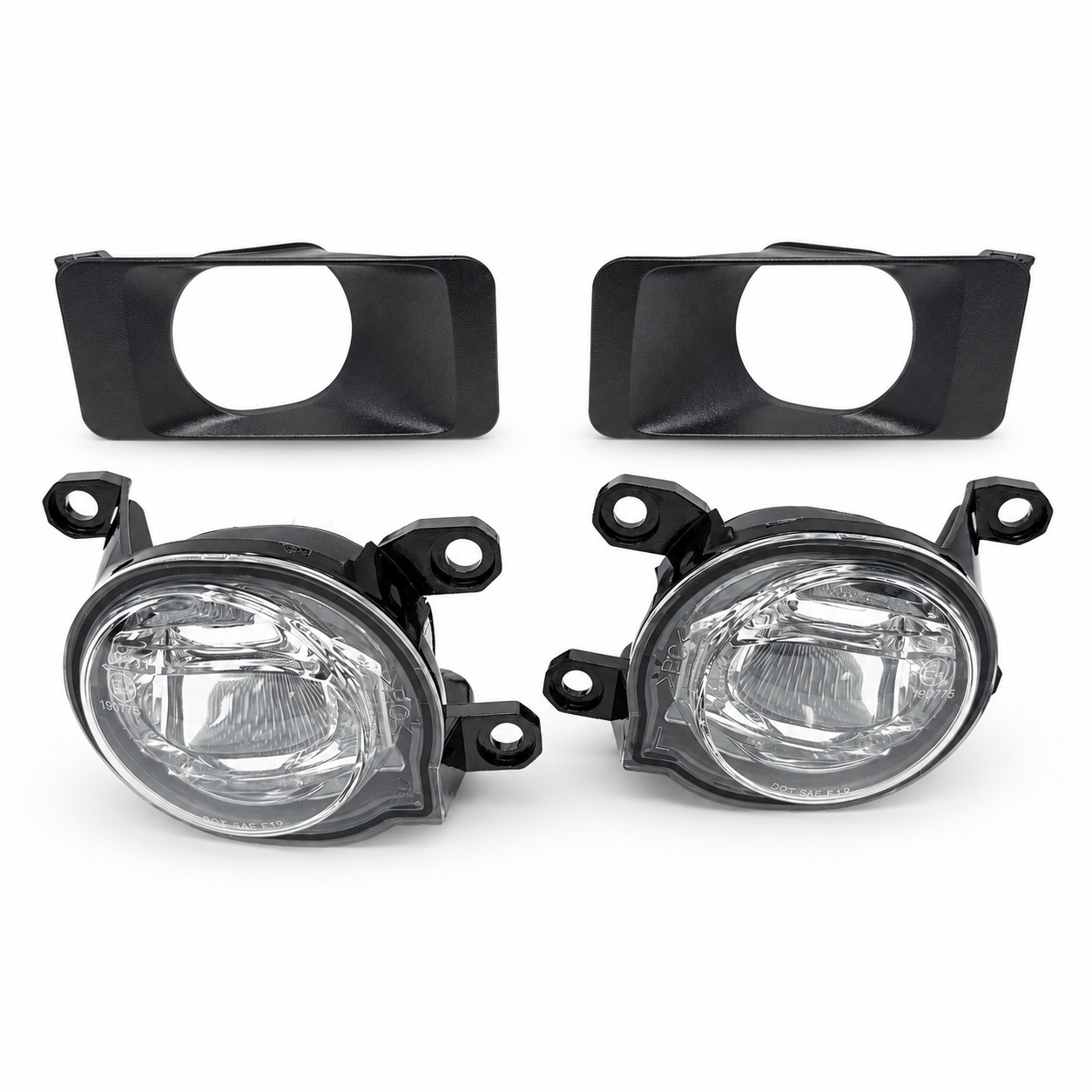 For 2024 2025 Toyota Land Cruiser Clear Lens LED Fog Light Bezel Wires Switch