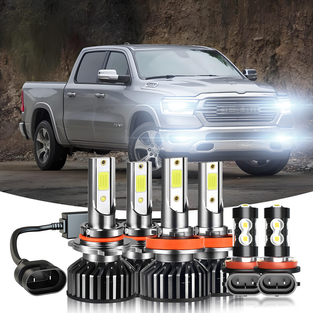 For Dodge Ram 1500 2500 3500 2019 2020 2021 2022 Combo LED Headlight Fog light