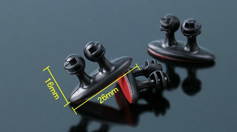 8PCS Phone Wire Cord Clip Cable Holder Tie Fixer Organizer Drop Adhesive Clamp