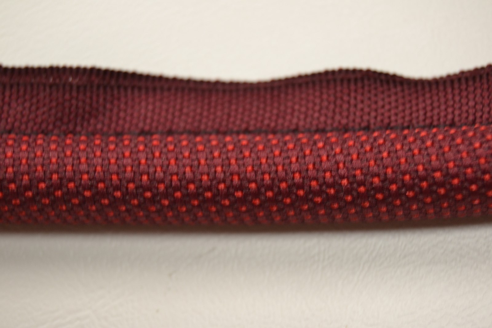 STITCHED CLOTH HEADLINER WINDLACE DARK RED / MAROON 1/2 INCH CORE TOP QUALITY