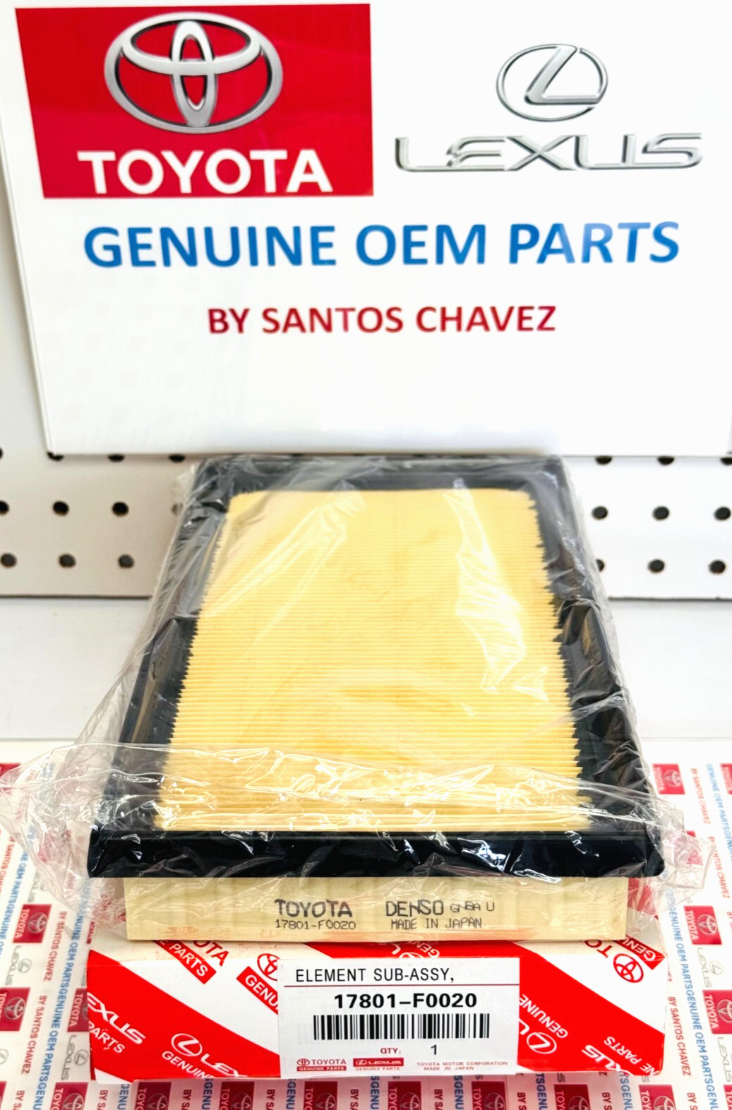 2016-2025 Toyota Engine Air Filter GENUINE OEM PART 17801-F0020