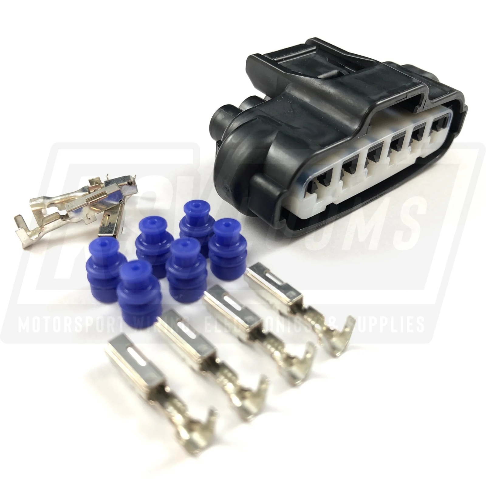 6-Way Connector Kit same as Nissan 24008-9DK4A (22-20 AWG)