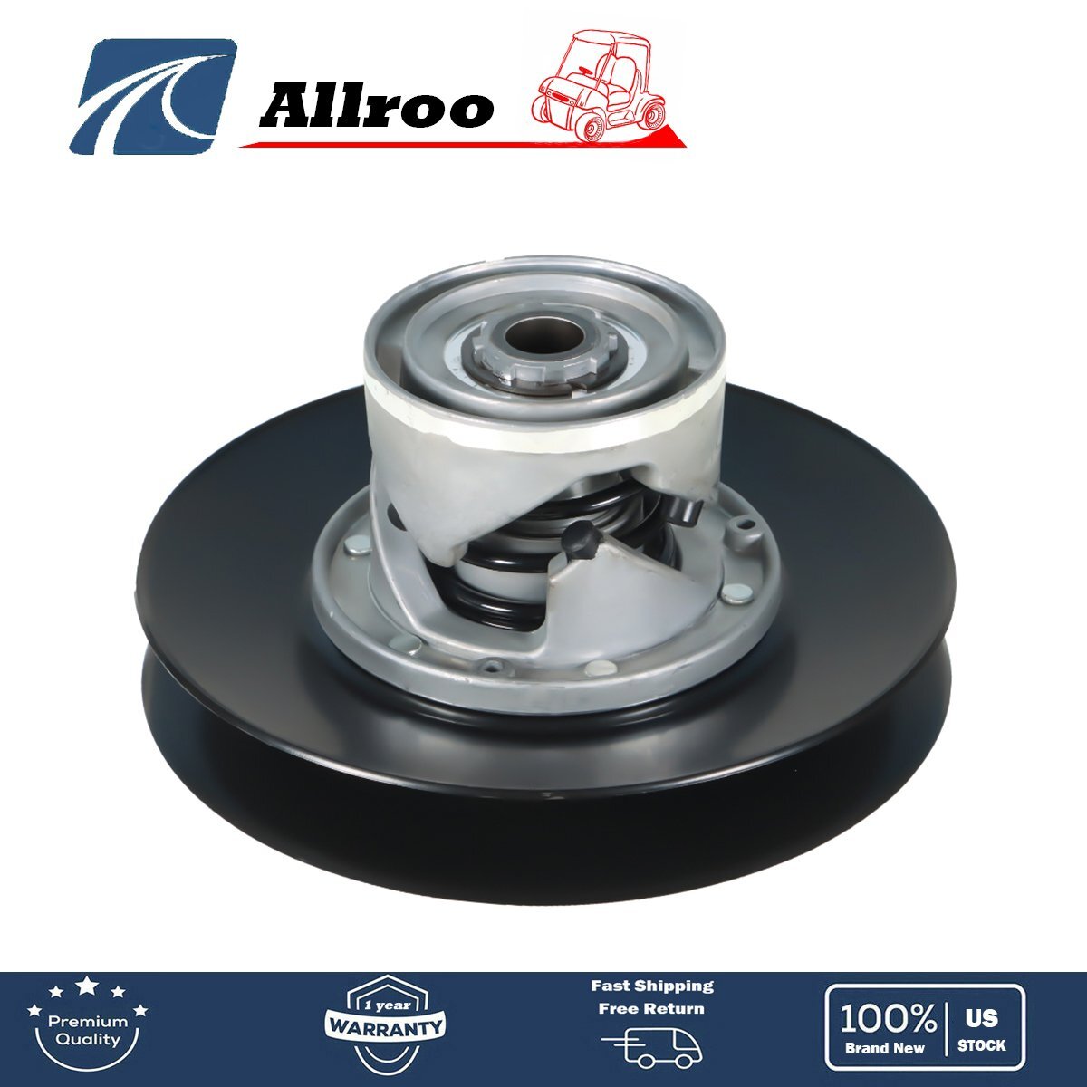 Gas Golf Cart Driven Clutch Fit For EZGO 2-cycle Primary Driven Clutch 1976-1988