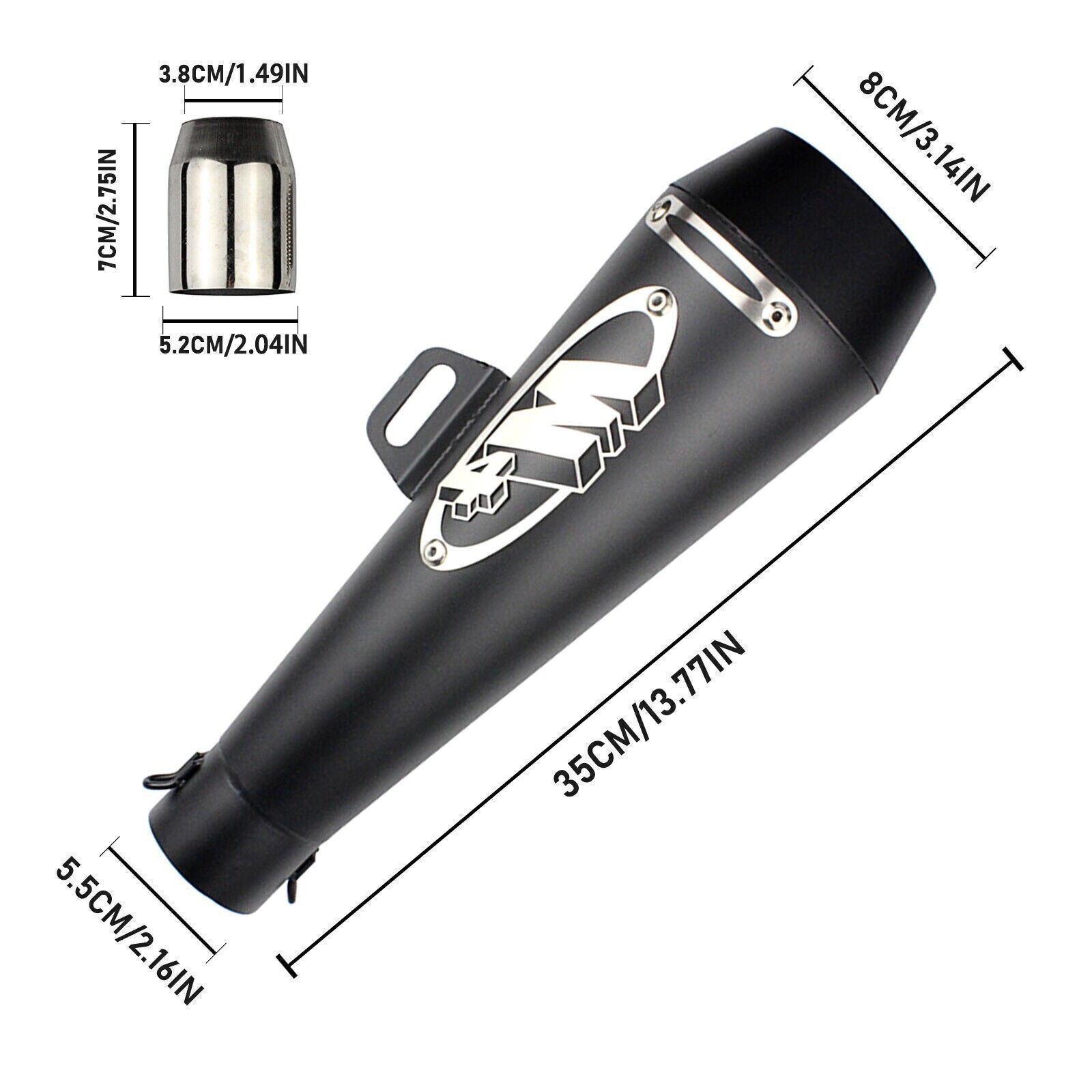 Motorcycle Exhaust Muffler Universal DB Killer Slip-On M4 for GSXR 750 YZF R6