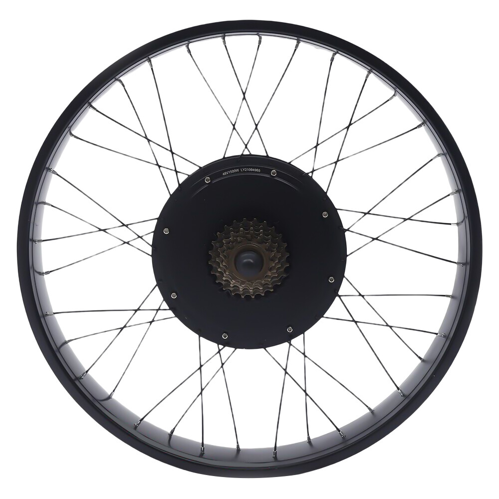 Ebike 48V 1500W 26″ Fat Tire Rear Wheel Conversion Kit, Hub motor with LCD