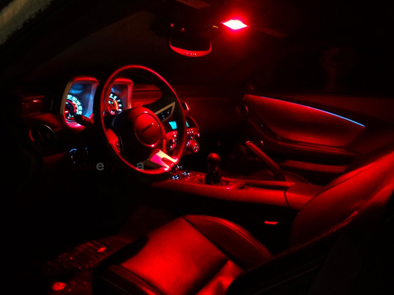 6PCS Bulb Xenon RED LED Interior Lights Package kit Fit 2004-2008 Acura TSX J1