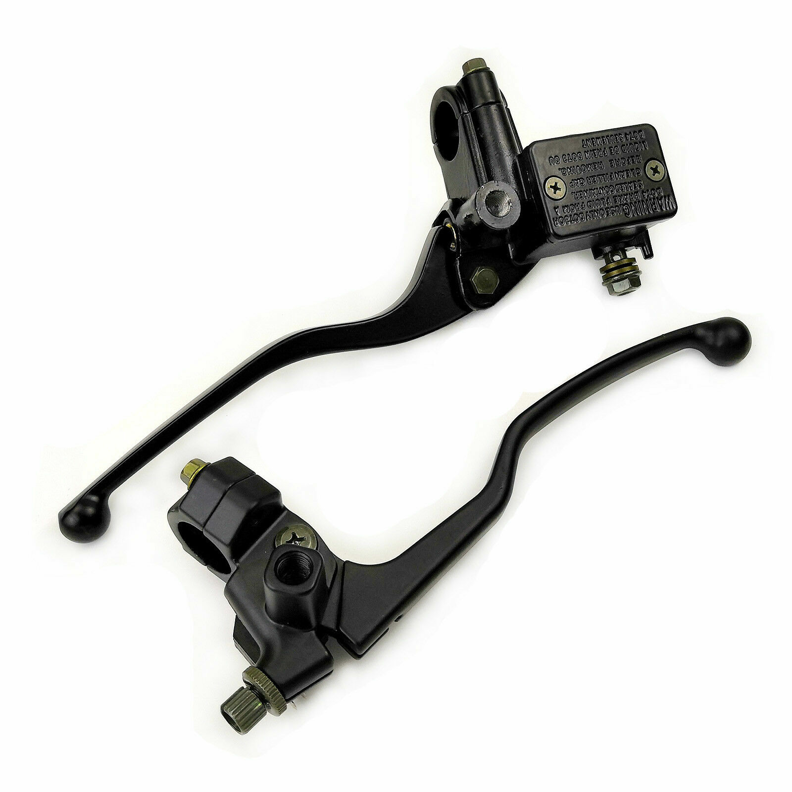 22mm Universal Motorcycle 7/8″ Handlebar Brake Clutch Lever Master Cylinder Set