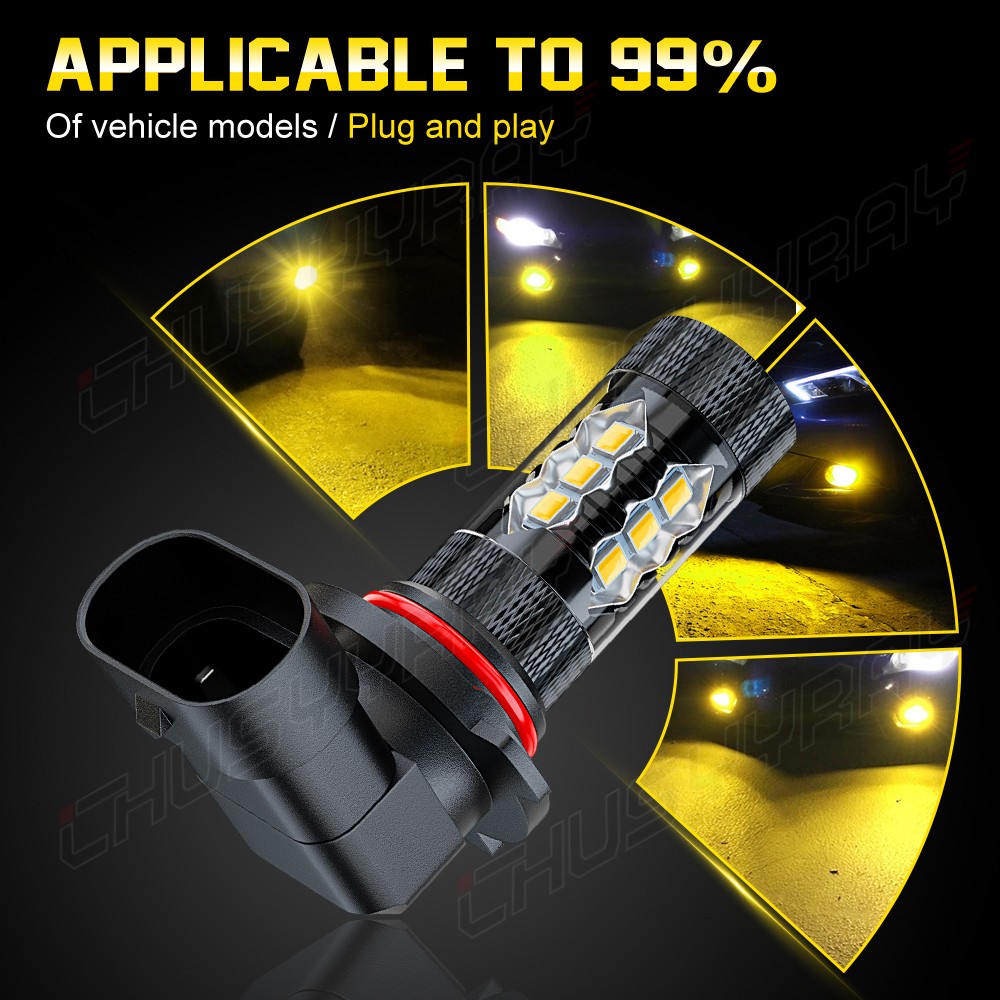 For Ford F150 2015 206 2017 2018 Pair 9145 LED Fog Lights Bulbs 4500K Yellow