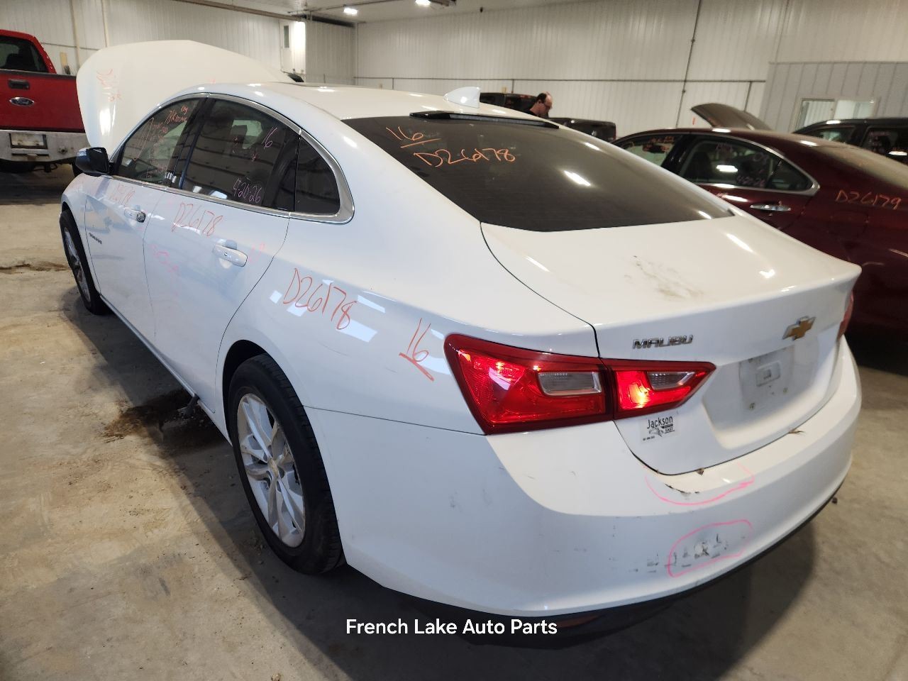 Driver Left Rear Side Door GAZ-Summit White Fits 16-25 MALIBU 1348755