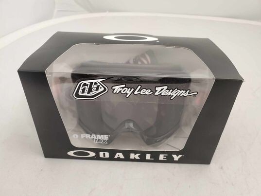 BRAND NEW OAKLEY GOGGLES TROY LEE DESIGNS O FRAME MX PAINTED BLACK W DARK GREY
