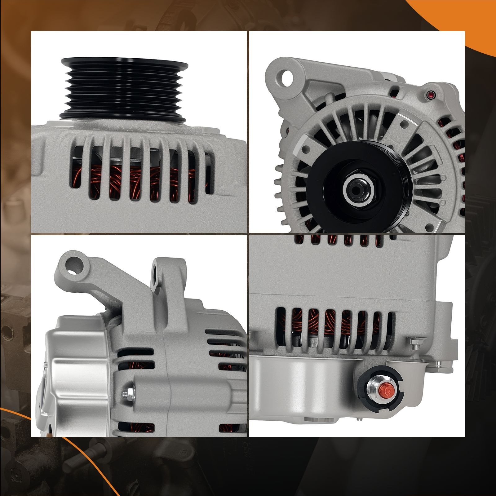 Alternator Assembly For Dodge Ram 1500 3.7L V6 Manual Trans 2006 56041120AD 136A