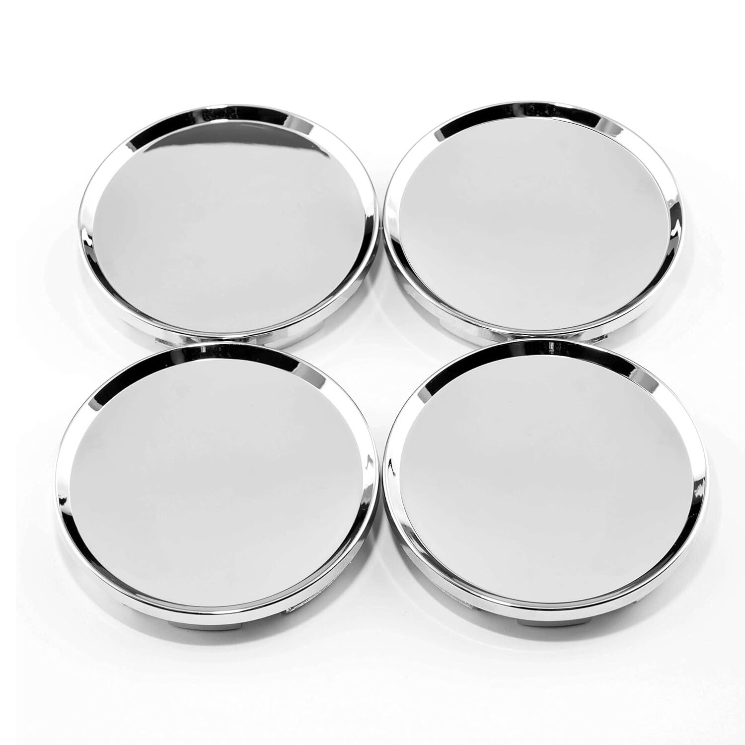 2.5″ 63mm Universal Wheel Center Caps Chrome Hub Rim Cover Car Tires Accessory