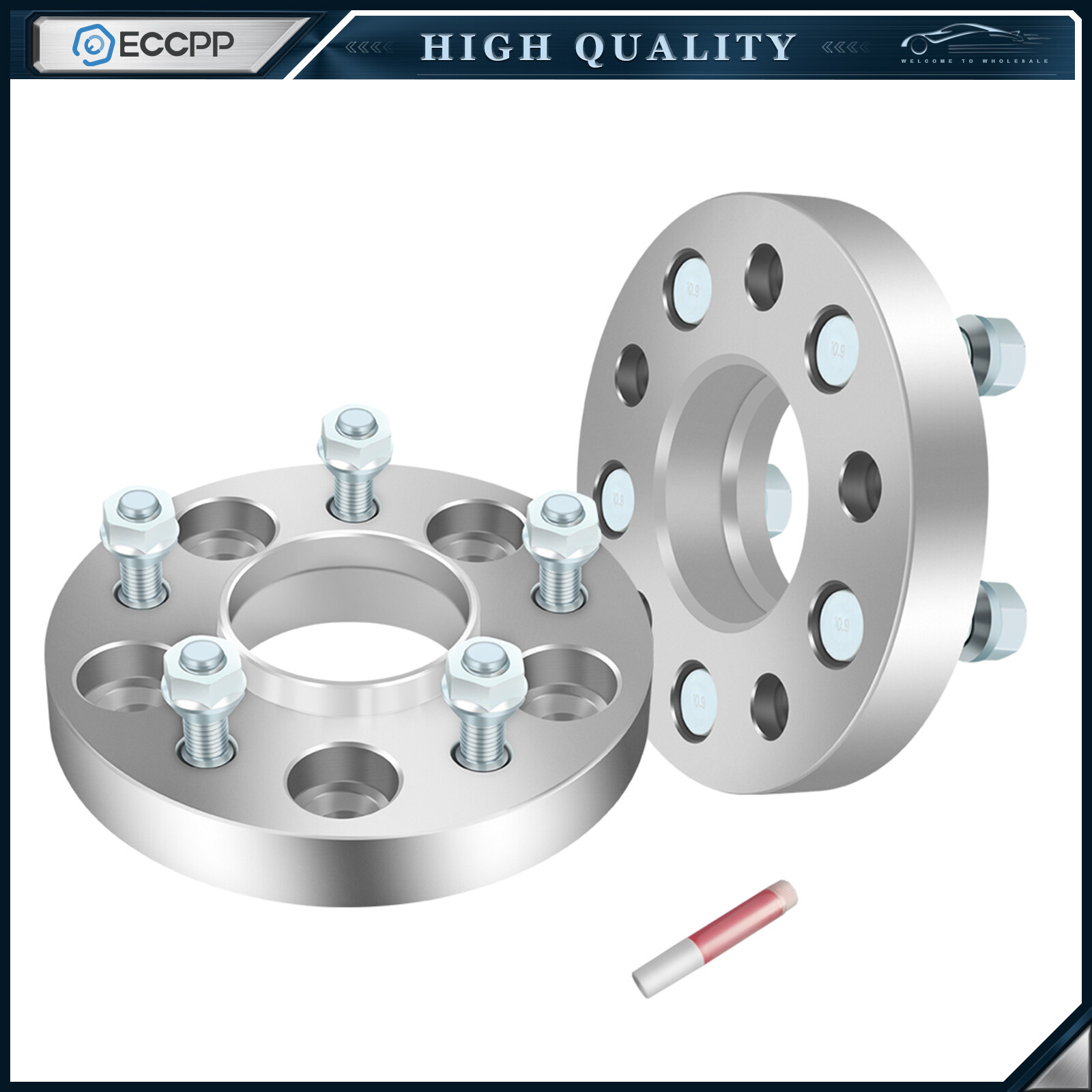2Pc 1″ Hub Centric Wheel Spacers 5×4.75 For Chevrolet Corvette Camaro S10 Blazer
