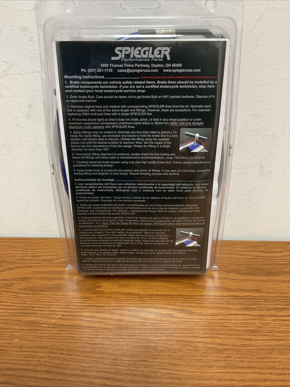 Spiegler Front And Rear Brake Line Kit Yamaha R7 2022-2025 S-YA0329-045