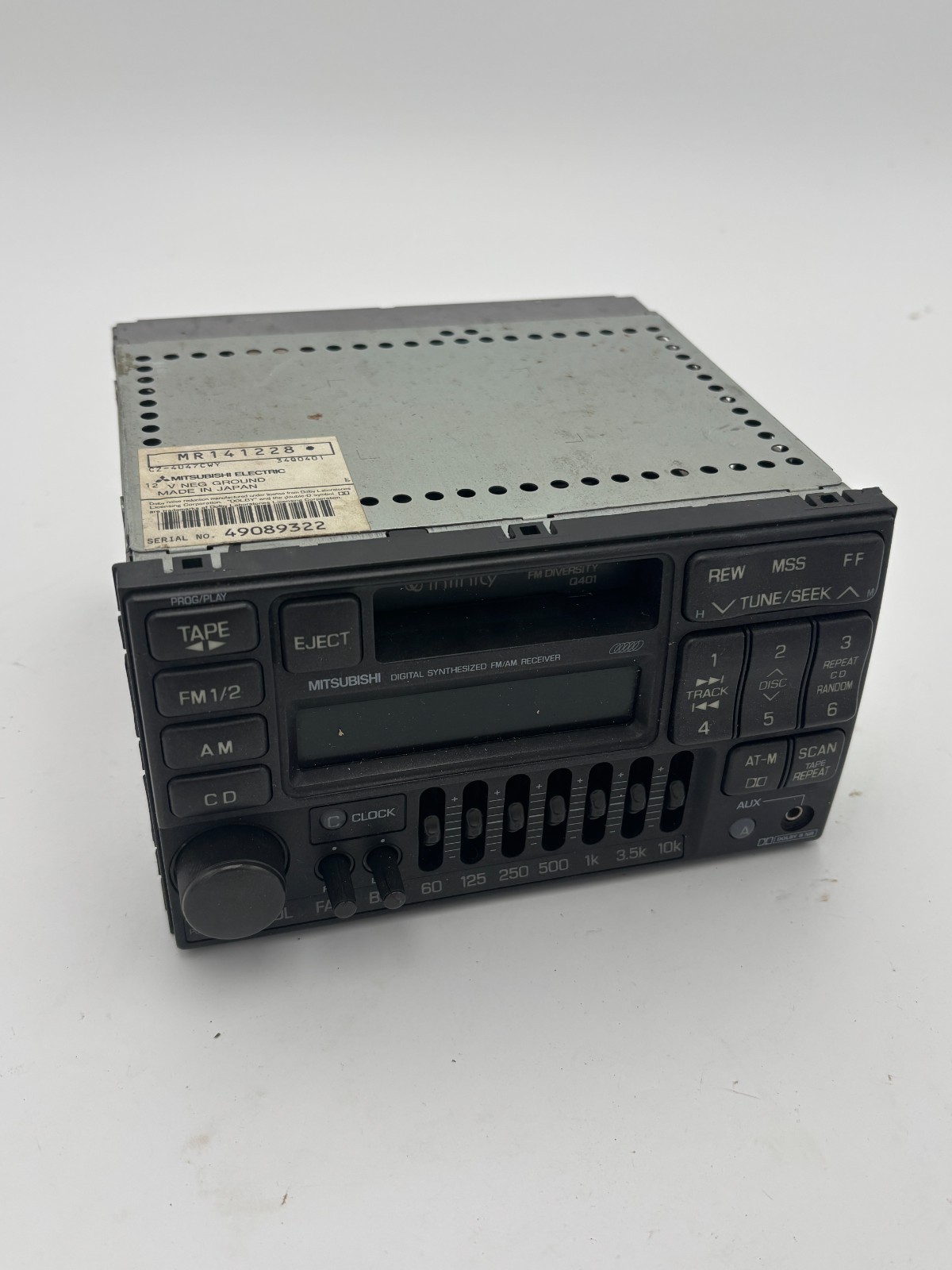 93-96 Mitsubishi 3000gt / Dodge Stealth – Cassette Player OEM MR141228 INFINITY