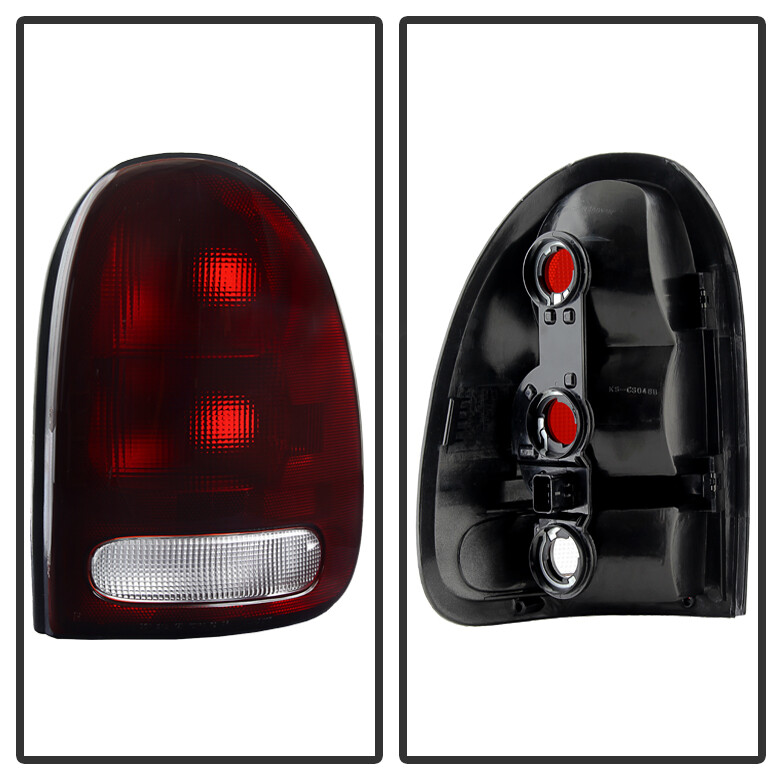 Red Smoke 1996-2000 Dodge Caravan Town Country Voyager Durango Tail Lights Lamps