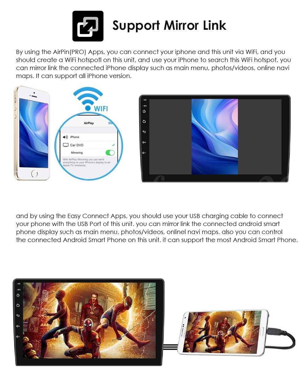 For 2012-2014 Toyota Camry Android 16 Apple Carplay Car Stereo Radio 2+64GB GPS