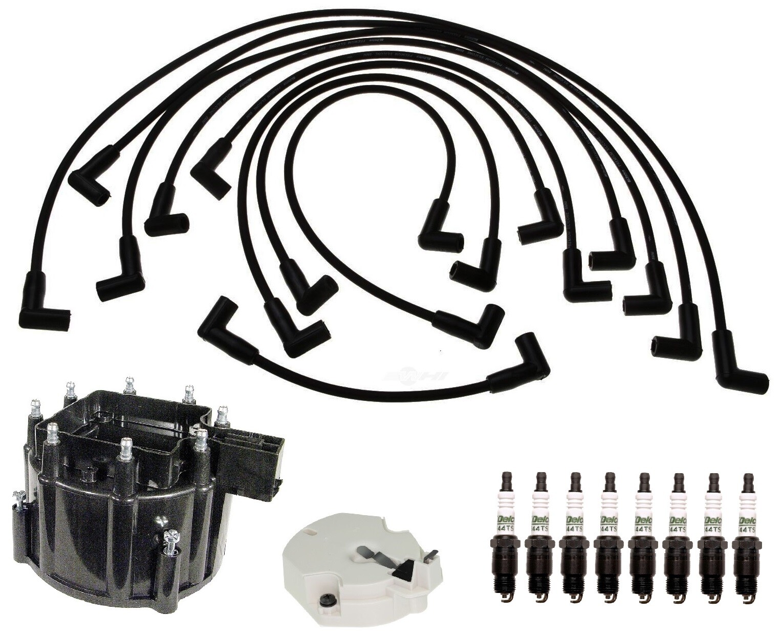 ACDelco Ignition Kit Distributor Rotor Cap Wire Spark Plugs For C10 K30 C1500 V8