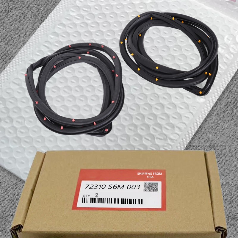2PCS Front Door Weatherstrip RH & LH For Honda Integra Acura RSX DC5 2002-2006