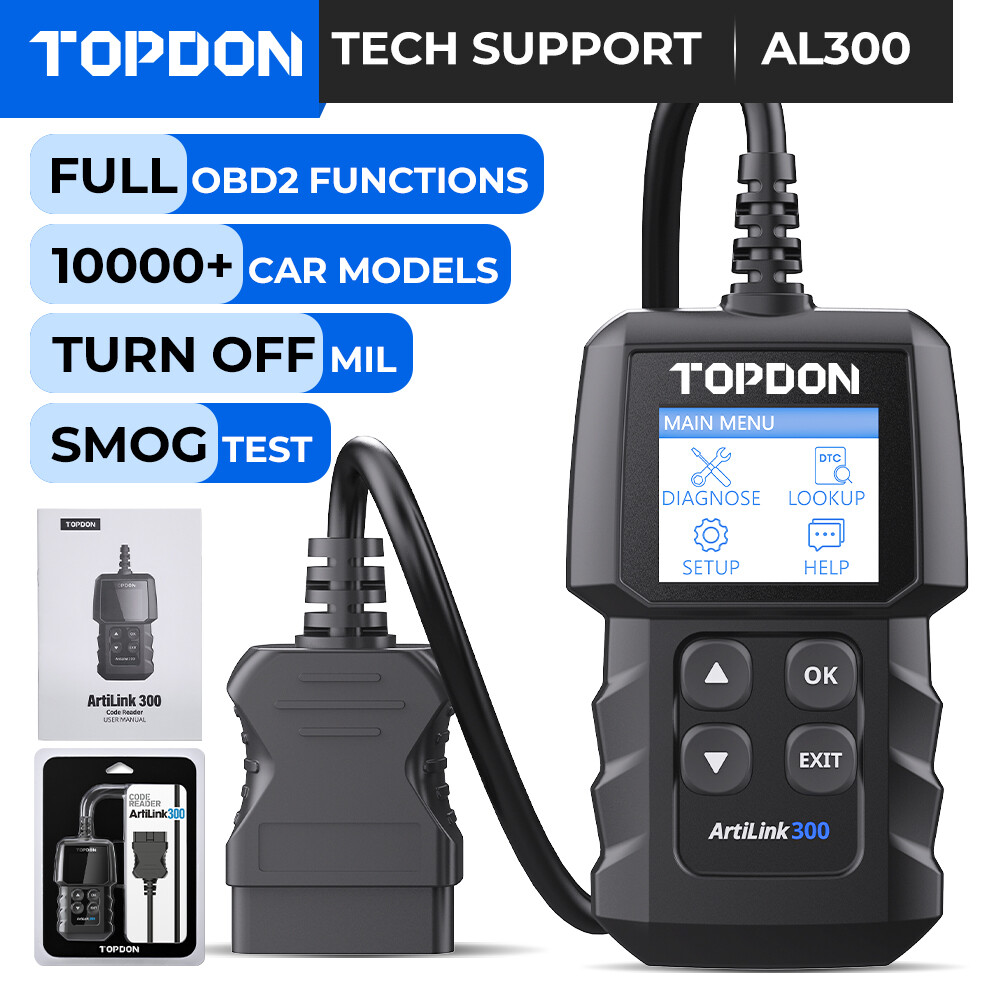2026 TOPDON AL300 Car Engine Fault Code Reader OBD2/EOBD/CAN Diagnostic Scanner