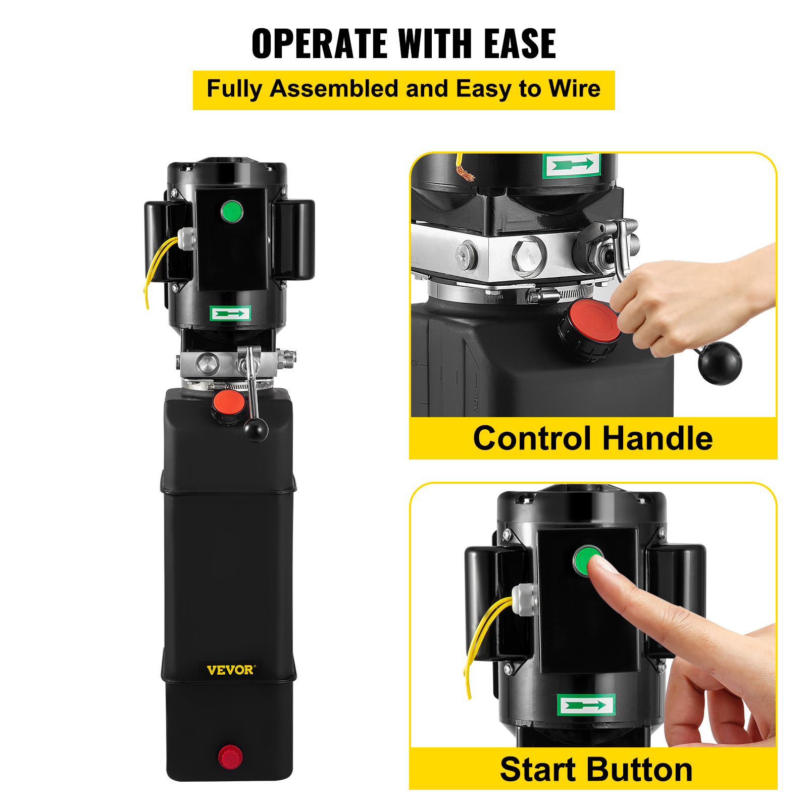 3 HP Car Auto Lift Hydraulic Power Unit Pack 220V 60hz 2950 PSI 3.5 Gal Tank