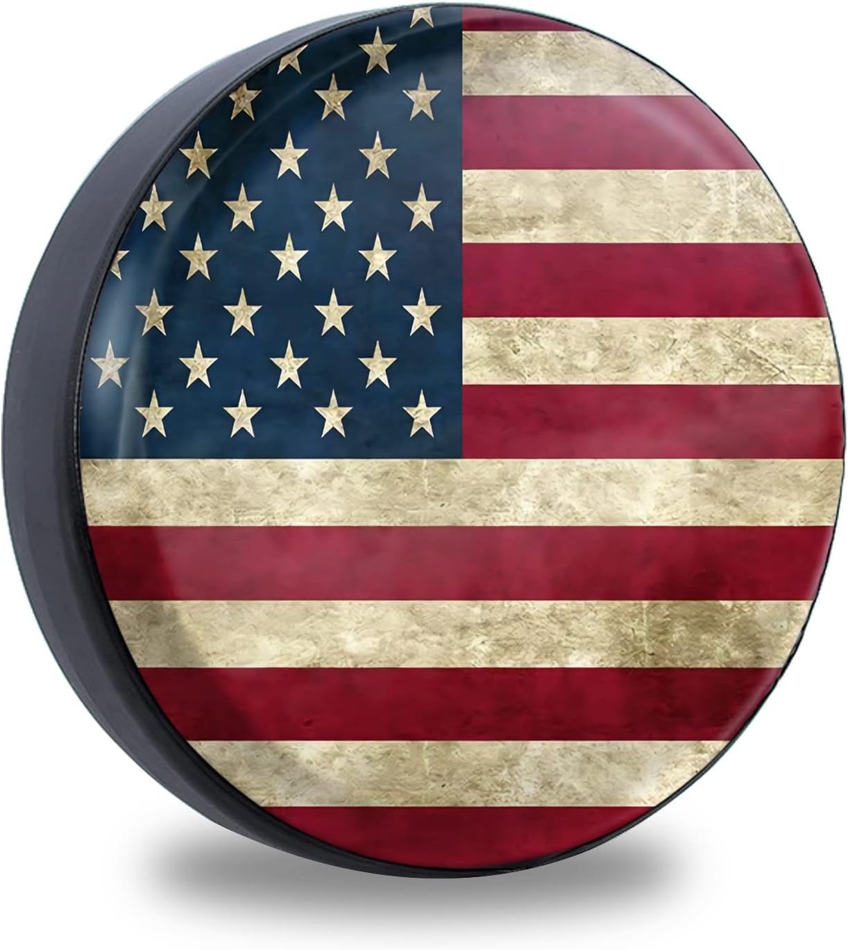 17″ American Flag Spare Tire Cover Fit Jeep Wrangler Rv SUV Truck Travel Trailer