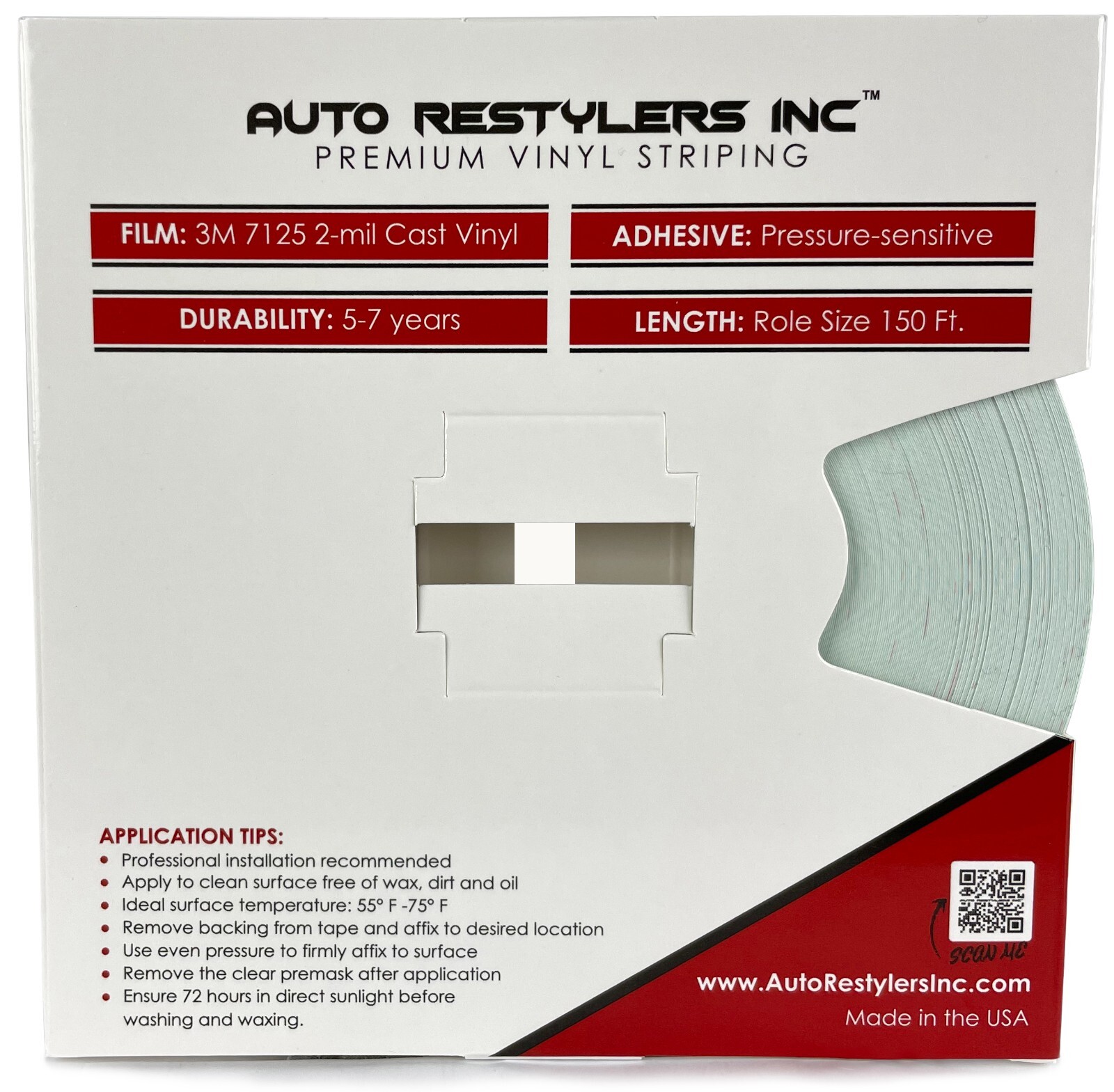3M 3/16″ Automotive Vinyl Pinstripe Tape – Boats, Marine & Industrial