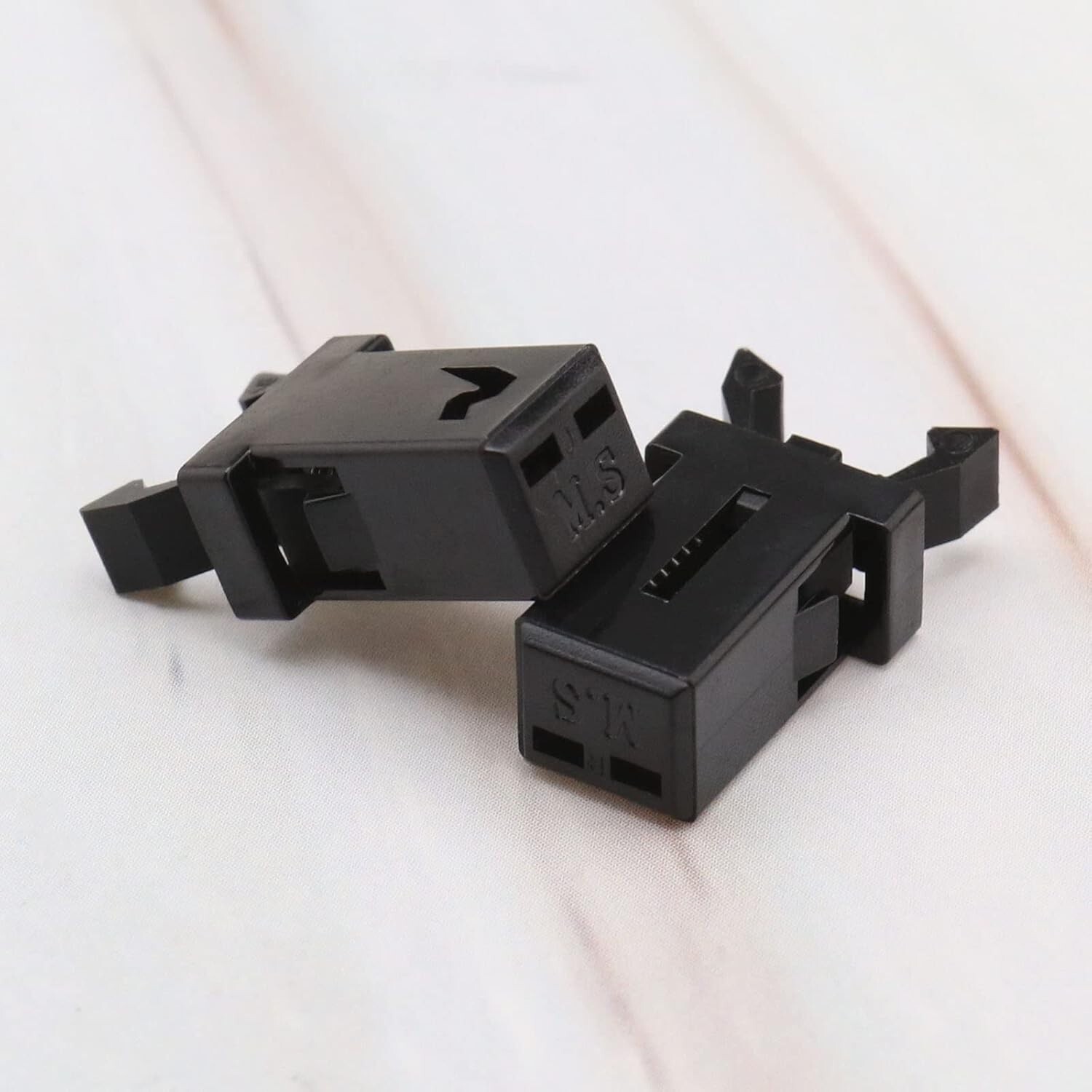 2PCS Touch Top Lid Bin Latch Lock Plastic Spare Repair Replacement Car