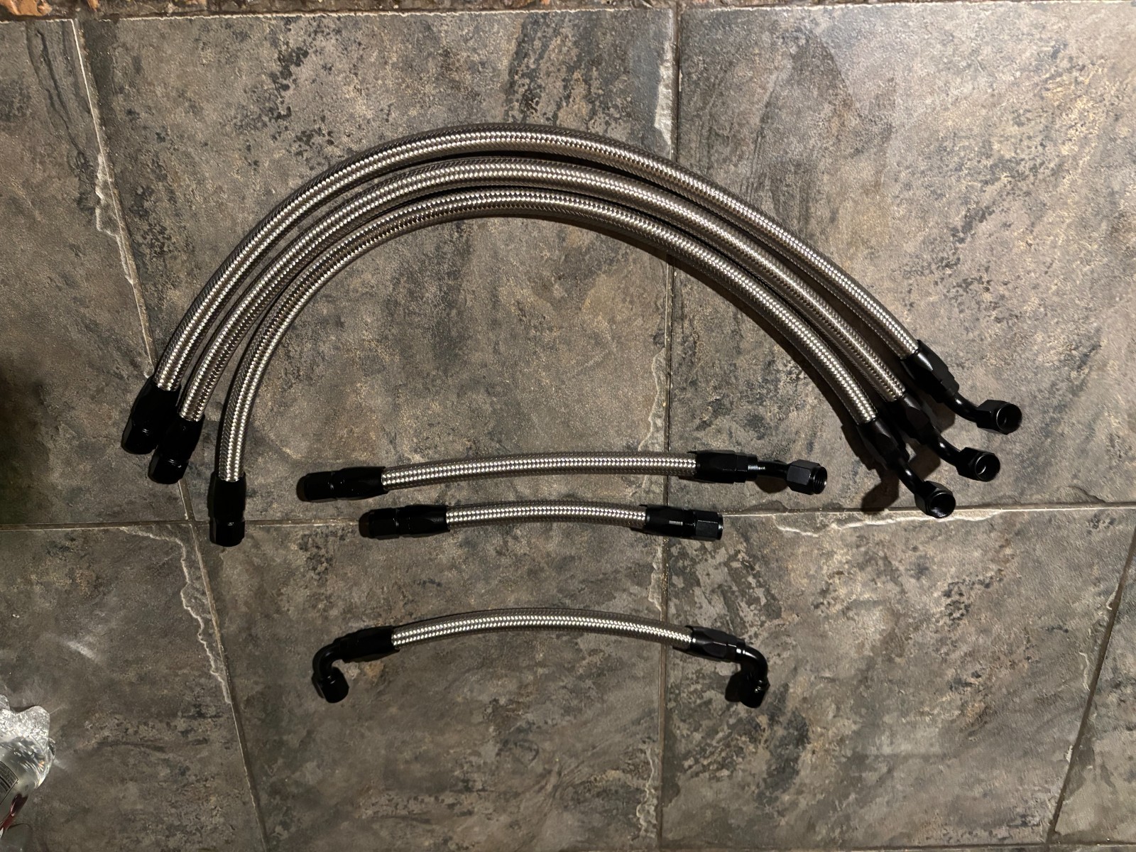 New 6AN 8AN 10AN Stainless Braided CPE Fuel Hose Oil Cooler Line with Fitting