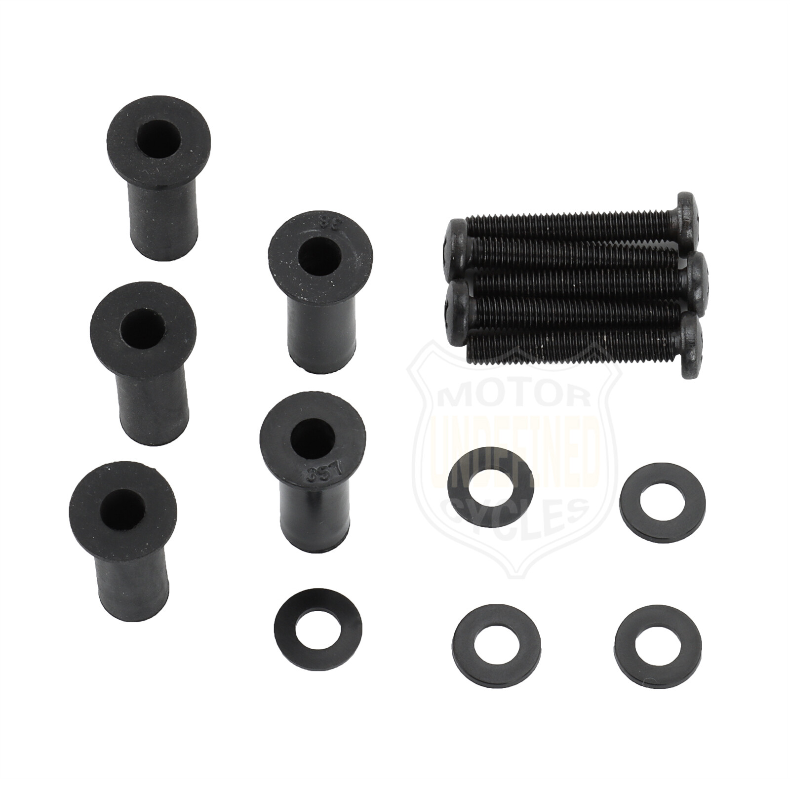 Black Windscreen Well Nut Bolt Screws Kit For Harley Touring Road Glide 98-22 US