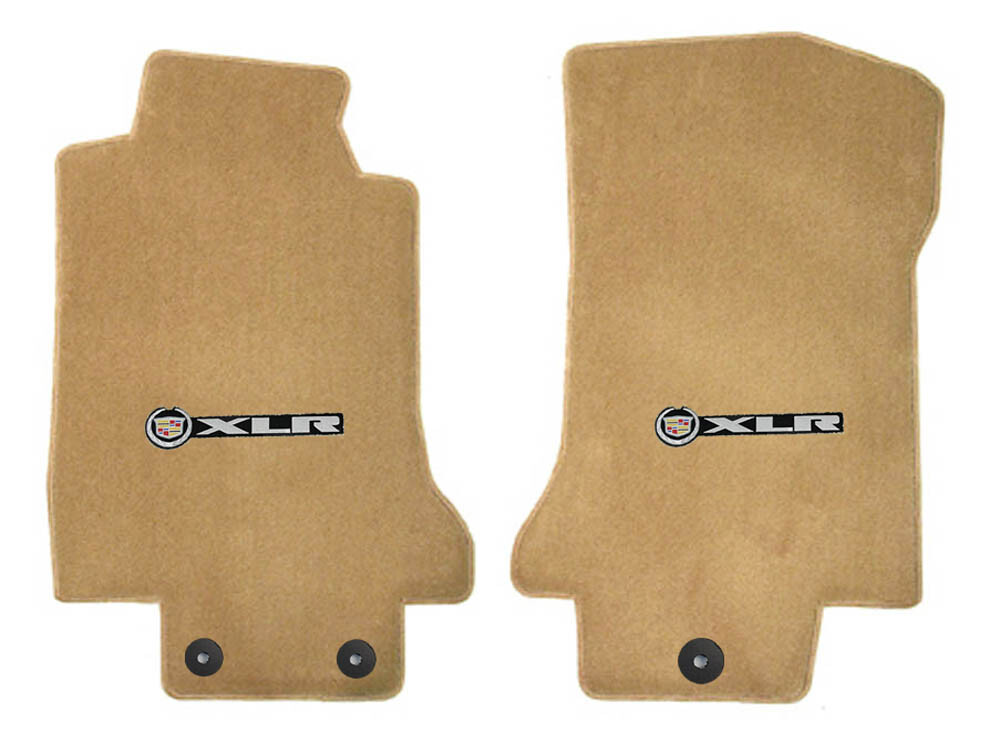 New! 2004 – 2009 Shale Carpet Floor Mats Cadillac XLR Embroidered Logo Pair Set