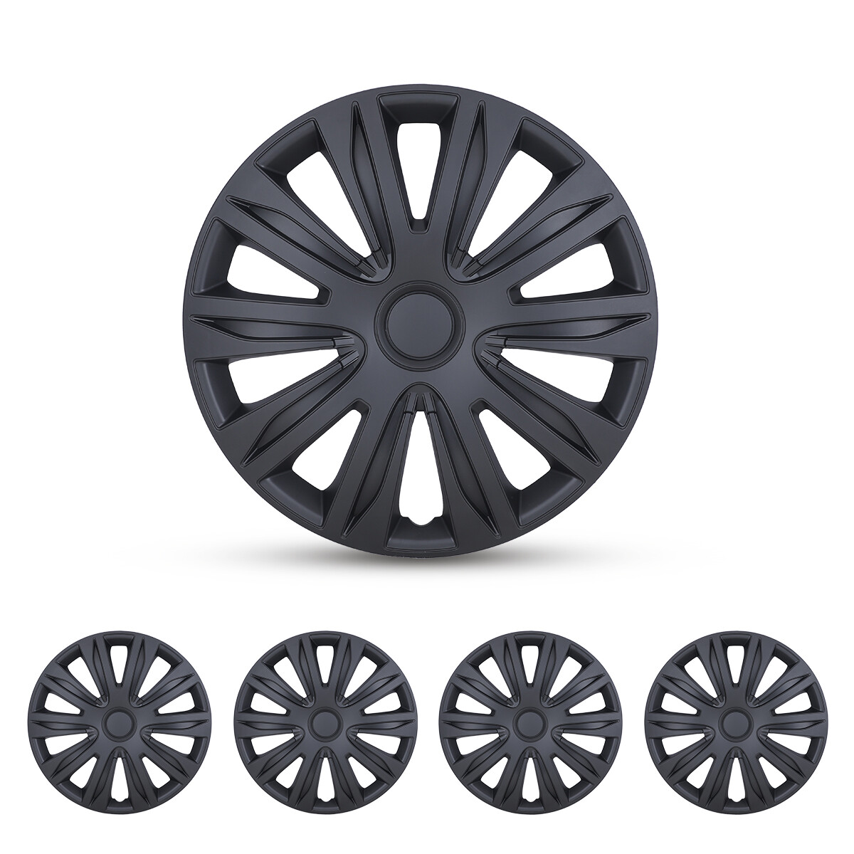 USA 14″ 15″ 16″ Set of 4 Wheel Covers Snap On Full Hub Caps Tire & Steel Rim
