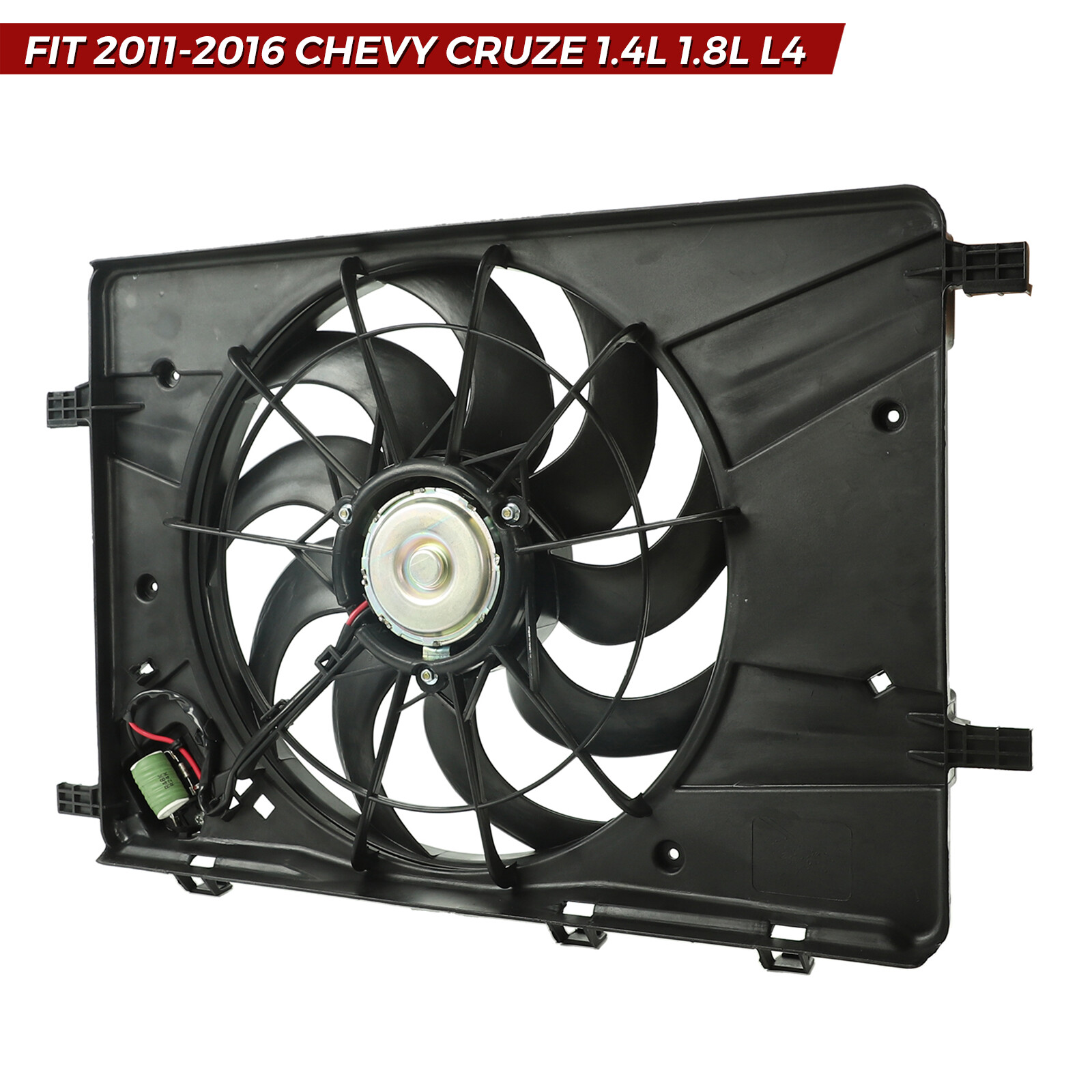 620-658 AC Condenser Radiator Cooling Fan FOR 2011-2016 Chevy Cruze 1.4L 1.8L l4