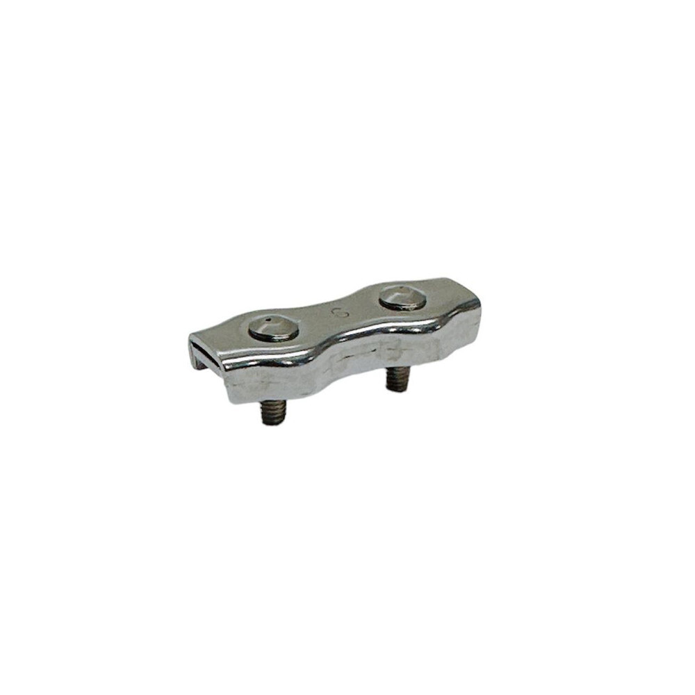 Marine Stainless Steel T304 1/4″ Duplex Clip Bolt 2 Post Wire Rope Clip