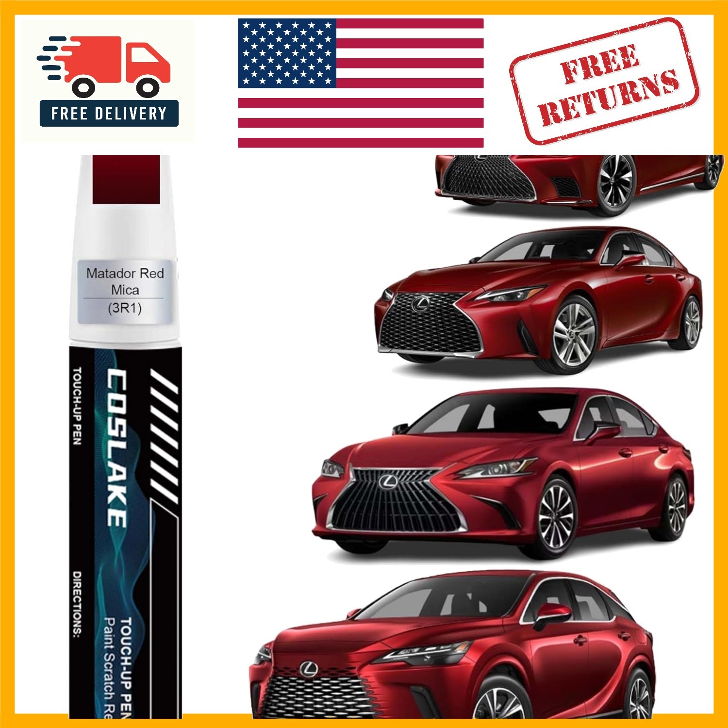 Matador Red Mica Touch-Up Paint for Lexus – Hassle-Free Scratch Repair Solution