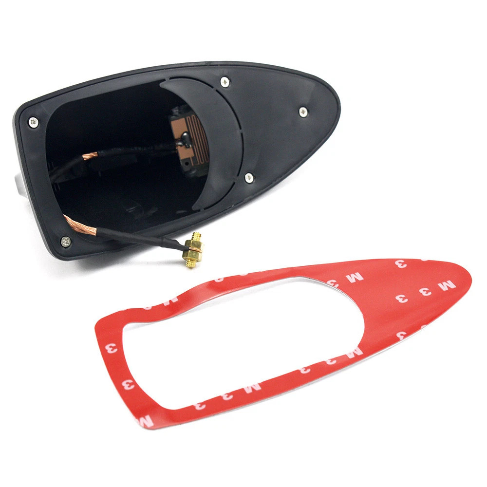 Car Roof Radio AM/FM Signal Shark Fin Style Aerial Antenna Cover Universal Black