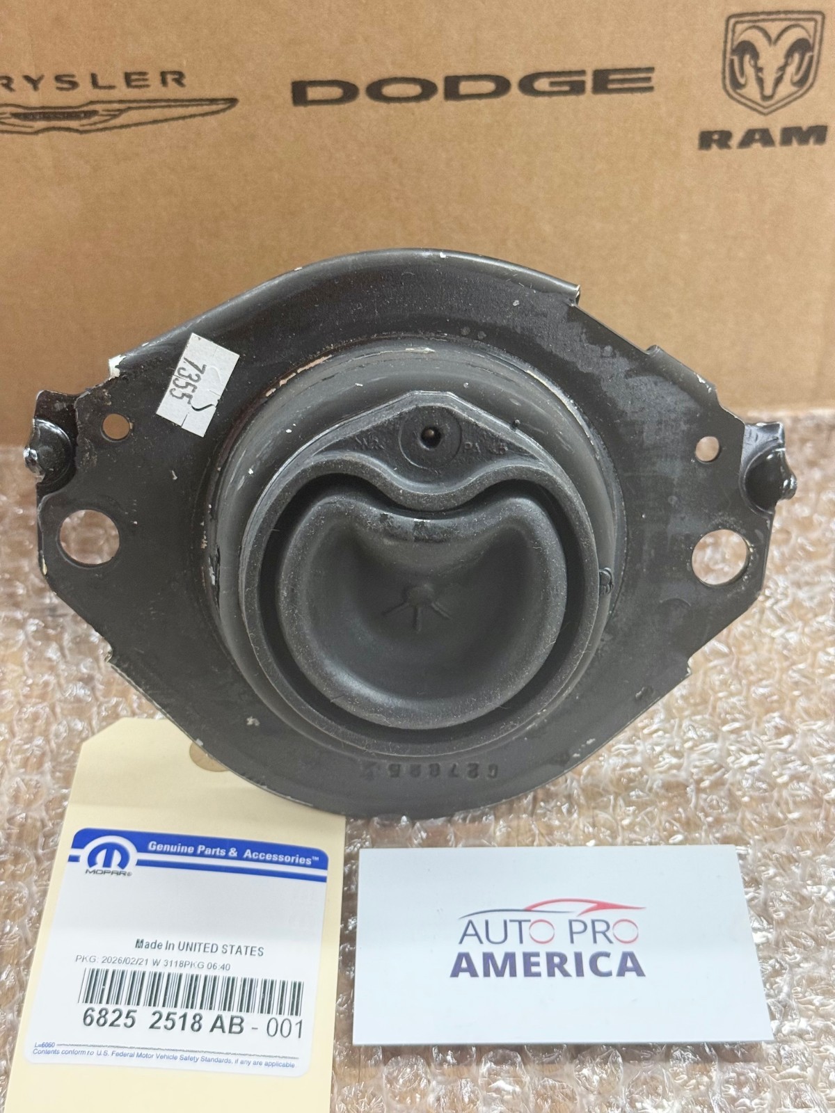 (2) OEM MOPAR 2011-2024 DURANGO GRAND CHEROKEE 3.6L LH & RH ENGINE MOUNTS SET