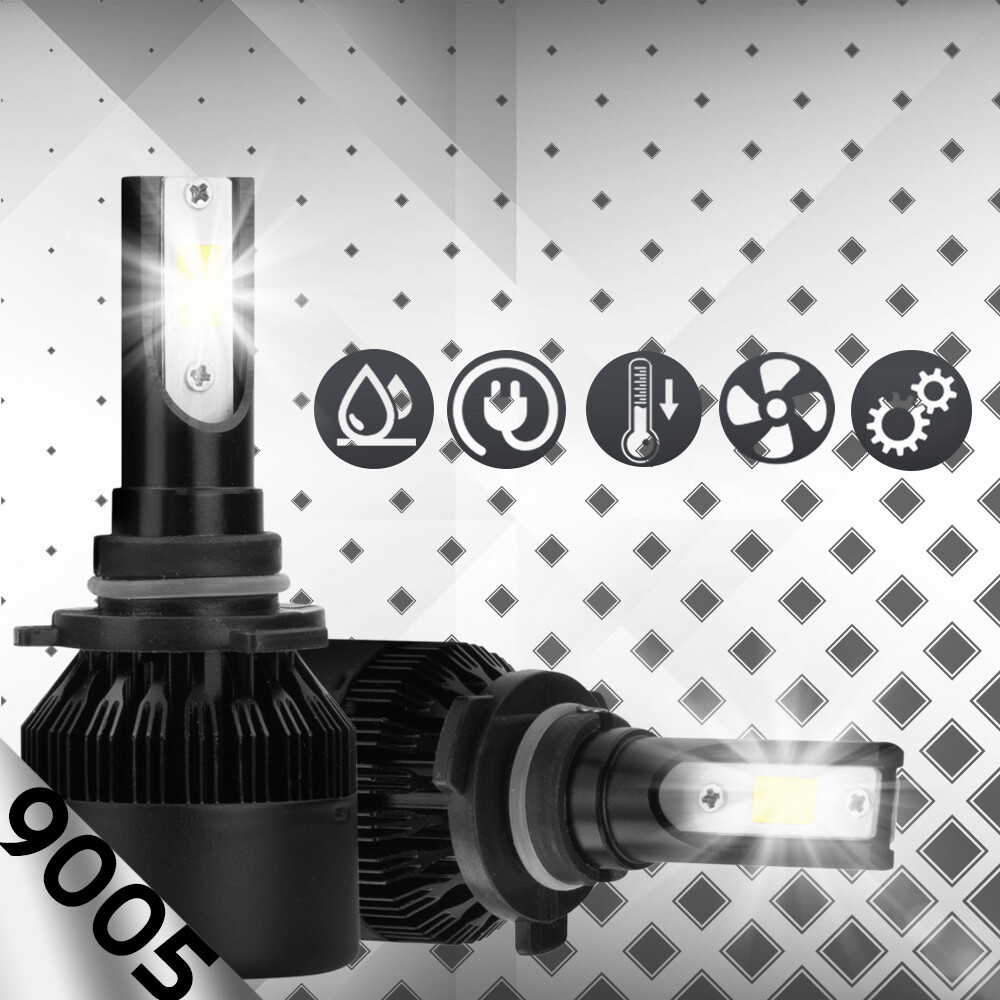 388W 38800LM CREE LED Headlight Kit 9005 HB3 High Beam 6000K White Light Bulbs