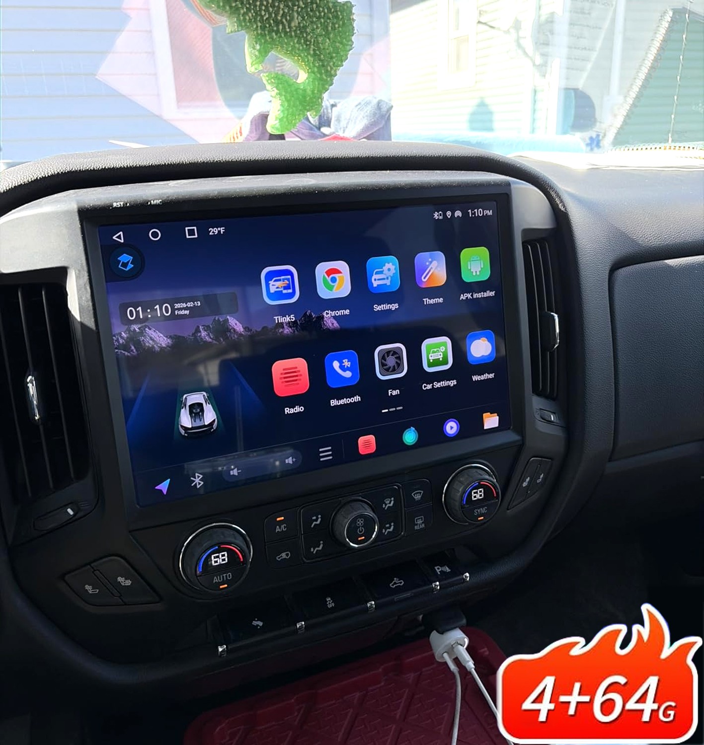 For 2014-2018 Chevy Silverado GMC Sierra CarPlay Car Radio Stereo GPS 64GB 13.1″