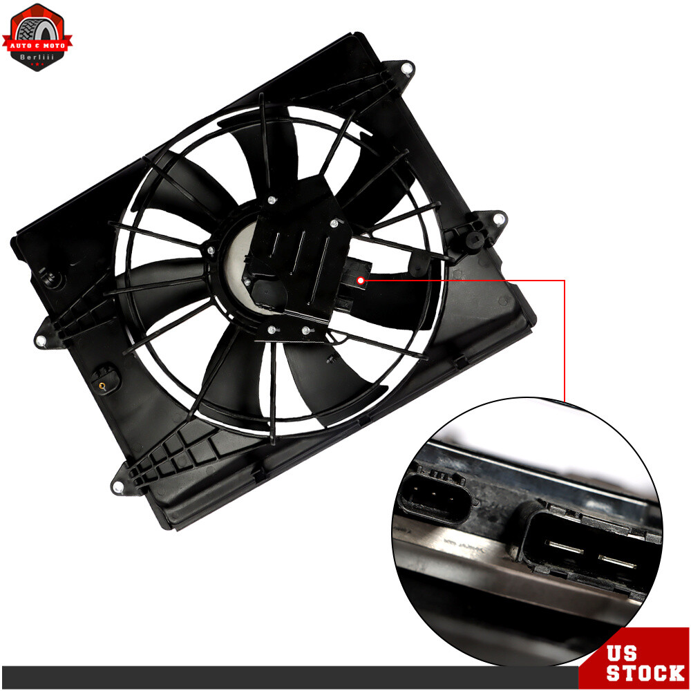 Radiator Cooling Fan Assembly For 2016 2017 2018-2021 Honda Civic LX-P 2.0L