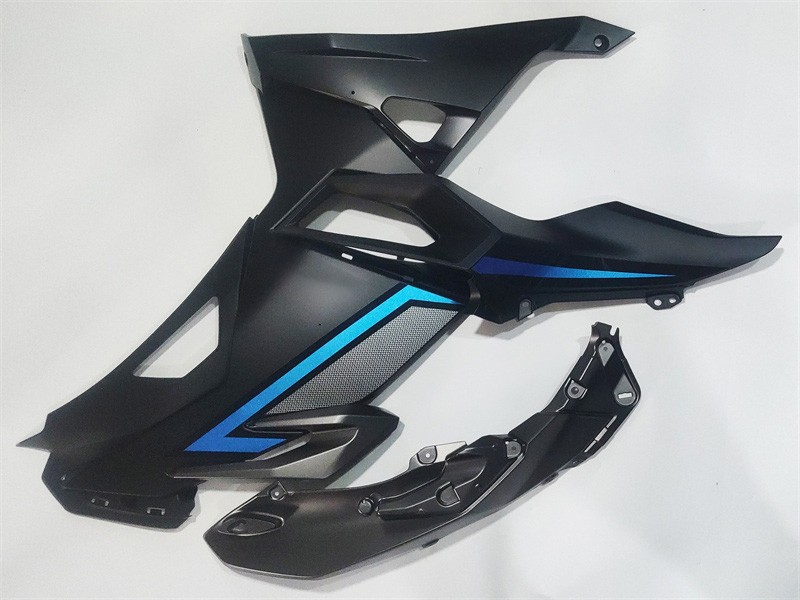 SWA Injection Black Fairing Fit for Kawasaki 2024 2026 NINJA 500 Kit a019