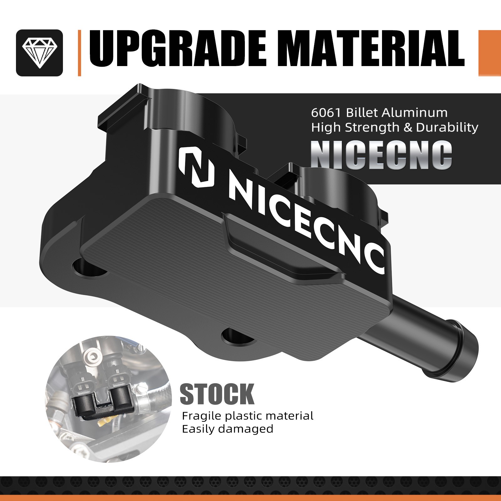 NICECNC High Flow Fuel Rail For KTM 150/250/300 EXC XCW 2024-2025 SX XC 2023-25