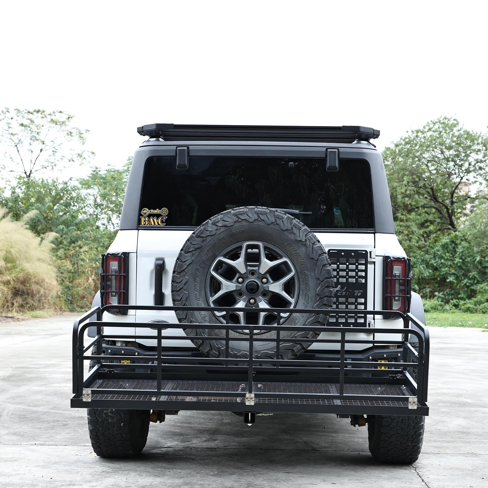750 lb Cargo Carrier Hitch Mount Cargo Basket Foldable Luggage Rack 2″ Receiver