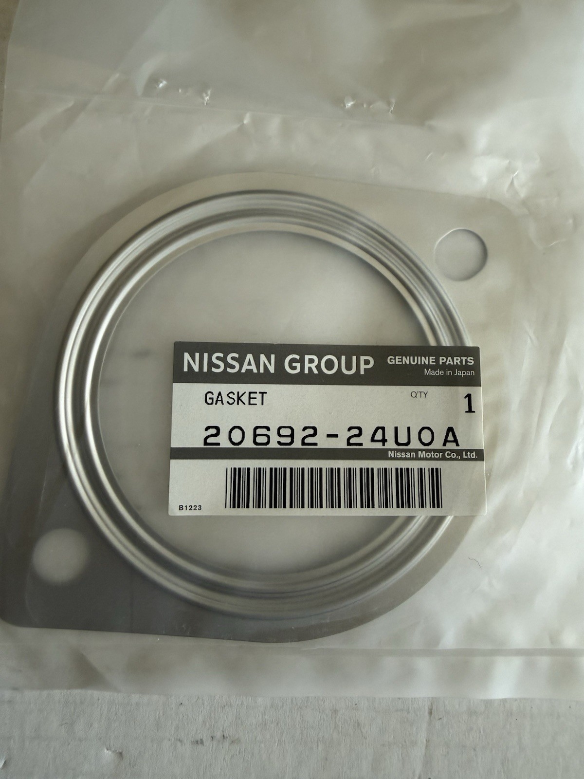 20692-24U0A Genuine Nissan Infiniti Catalytic Converter Exhaust Gasket Titan