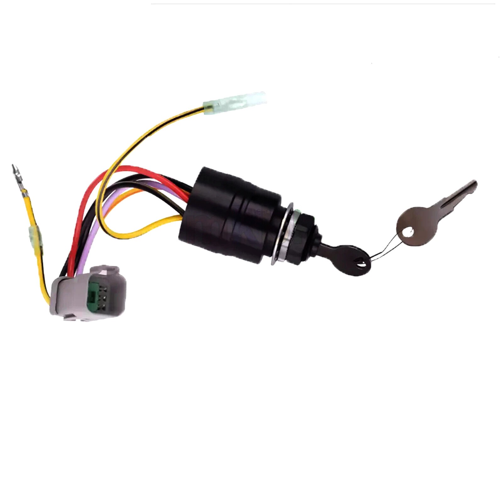 Grey Plug Marine Ignition Switch w/Keys Fits Tracker Boats 129572