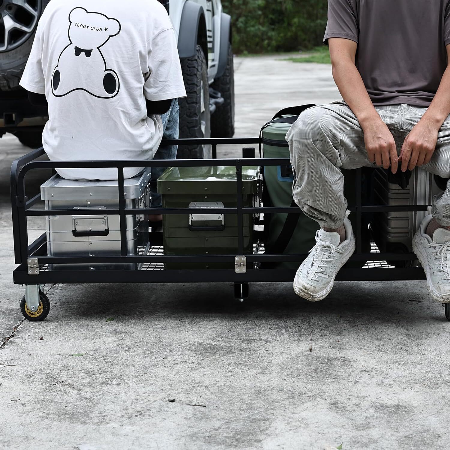 750Lb HitchMounted Cargo Carrier-Rear Luggage Carrier for 2″Receiver,Truck,SUV