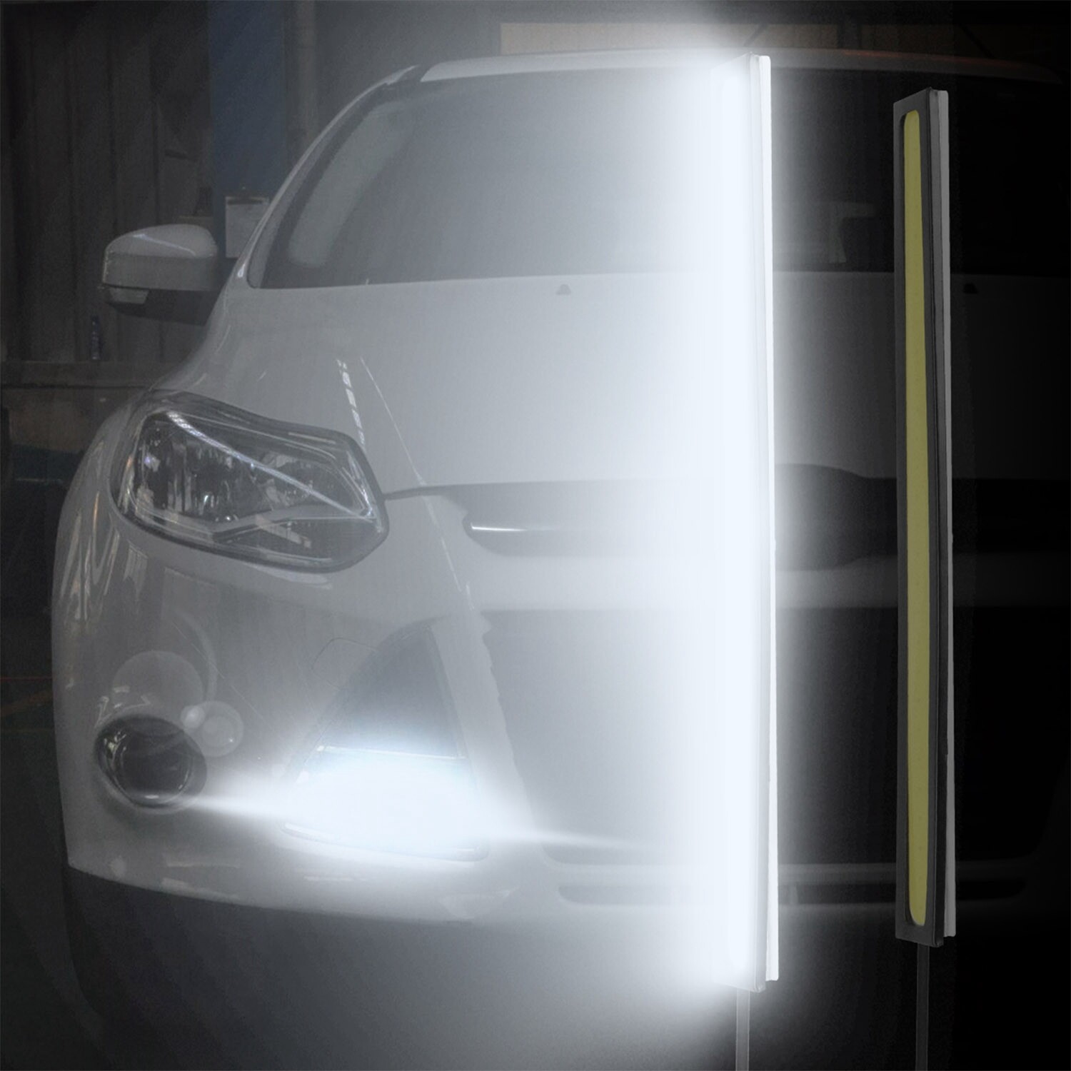 2X Waterproof 17cm COB Car LED Lights White 12V for DRL Fog Light Driving lamp