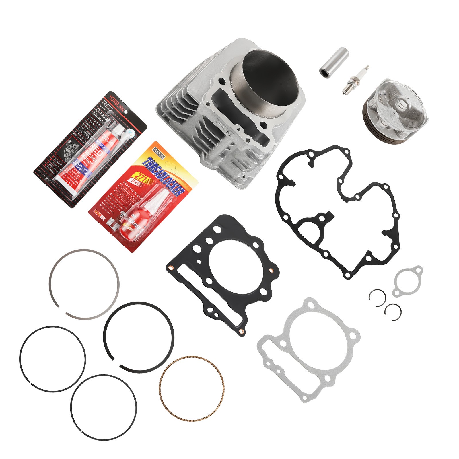 89mm 440cc Big Bore Cylinder Piston Top End Rebuild Kit for Honda TRX400EX 99-08