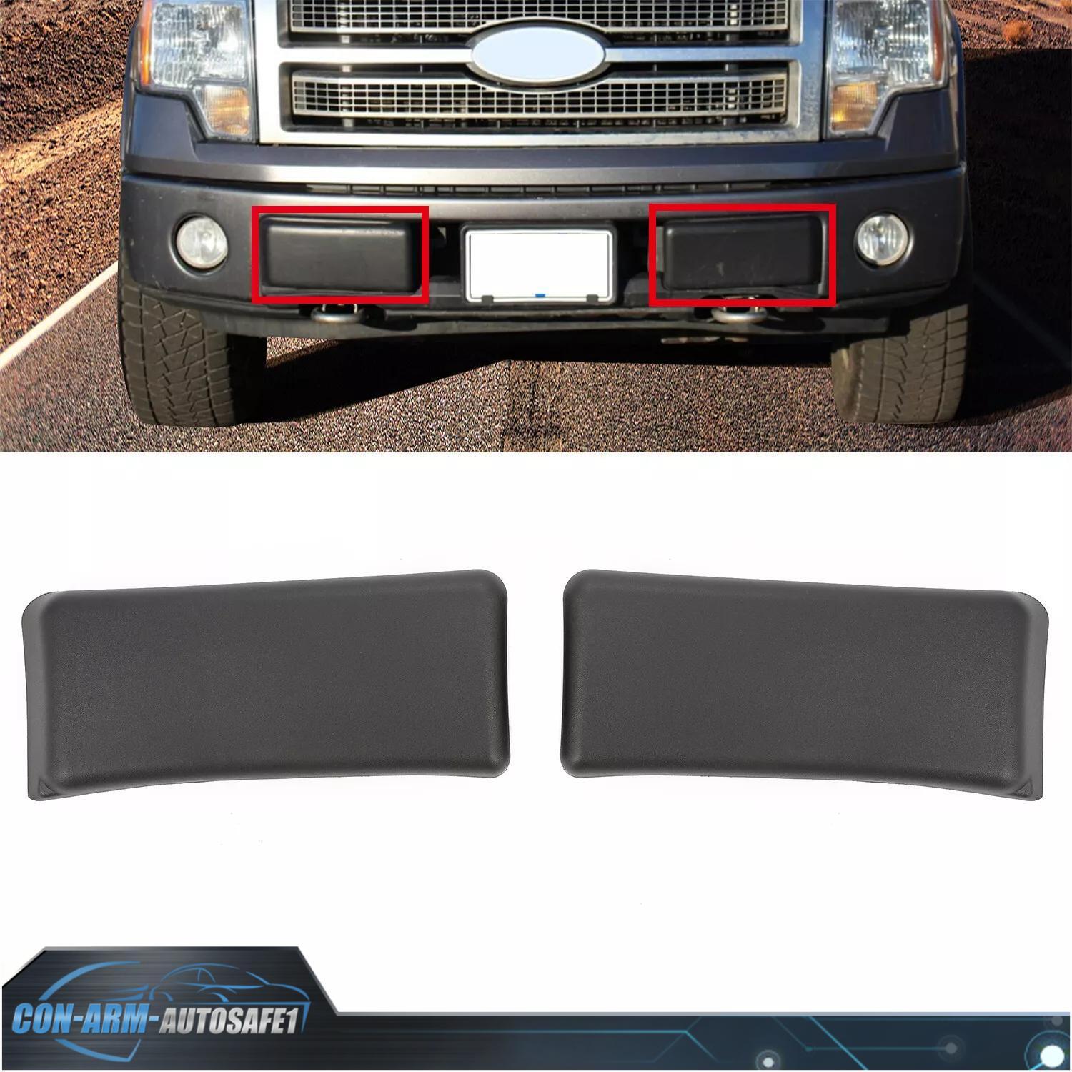 Front Bumper Guards Pads End Caps Cover Trim Polypropylene For Ford F150 2009-14