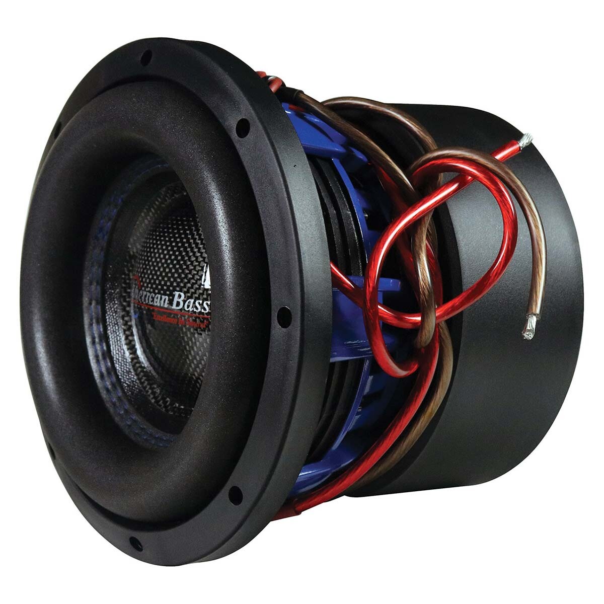 AMERICAN BASS HD 8” 400W/800W (RMS/MAX) ULTRA HEAVY-DUTY DUAL 4-OHM SUBWOOFER D4